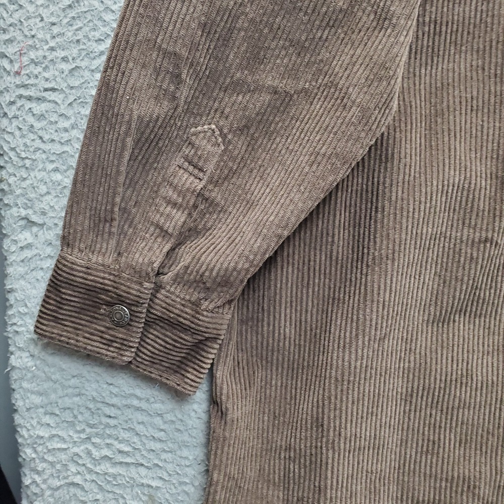 Arizona Shirt Jacket Mens 2XL‎ Brown Corduroy Mountain Trail Collar Button Front - Picture 12 of 12